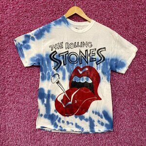 The Rolling Stones Nailed Hot Lips Rock Tie Dye S